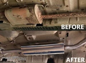 VW Transporter T5 With Proflow Exhausts Mid And Rear Stainless Steel Exhaust (4)