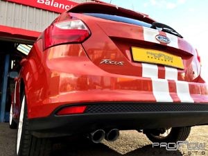 Ford Focus Custom Stainless Steel Back Box Delete Twin Tip Tailpipe Proflow Exhausts (2)