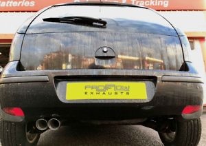 Proflow Exhausts Vauxhall Corsa Stainless Steel Back Box Delete With Twin Tip Tailpipe (3)