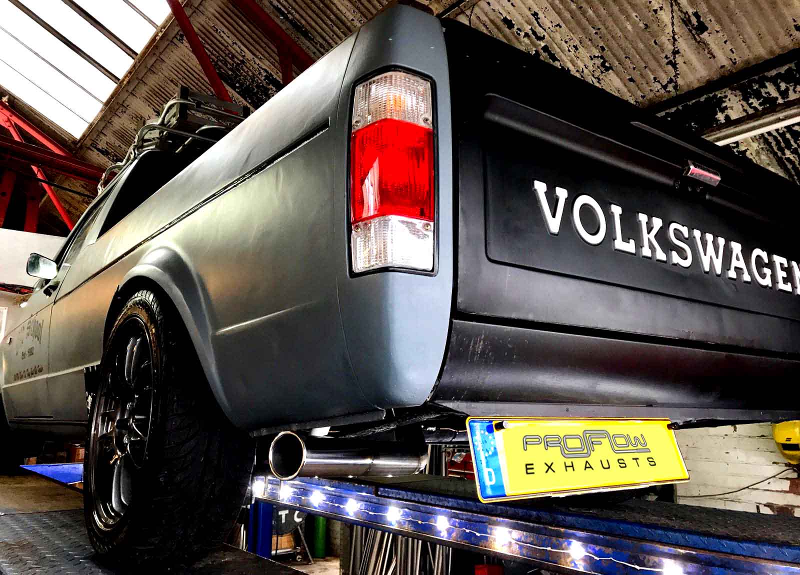 VW Caddy Mid And Rear 1 Box 2 1 2 Inch Pipe Stainless Steel Exhaust