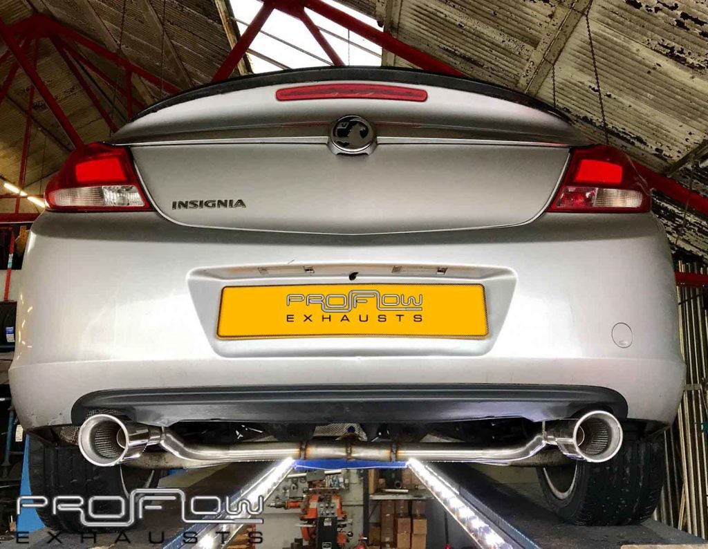 Vauxhall Insignia Middle and Dual Rear Stainless Steel Exhaust