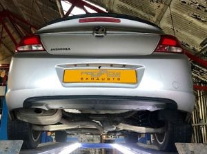 Proflow Exhausts Vauxhall Insignia Middle And Dual Rear Stainless Steel Exhaust System Before