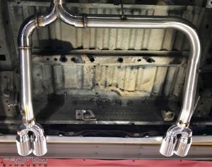 Vauxhall Vivro Fitted With Proflow Exhausts Stainless Steel Pipe Work Dual Twin Exhaust Tailpipes (4)