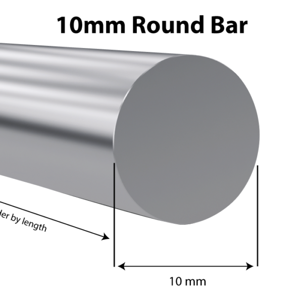 Proflow Exhausts Stainless Steel Round Bar 10mm 304 grade