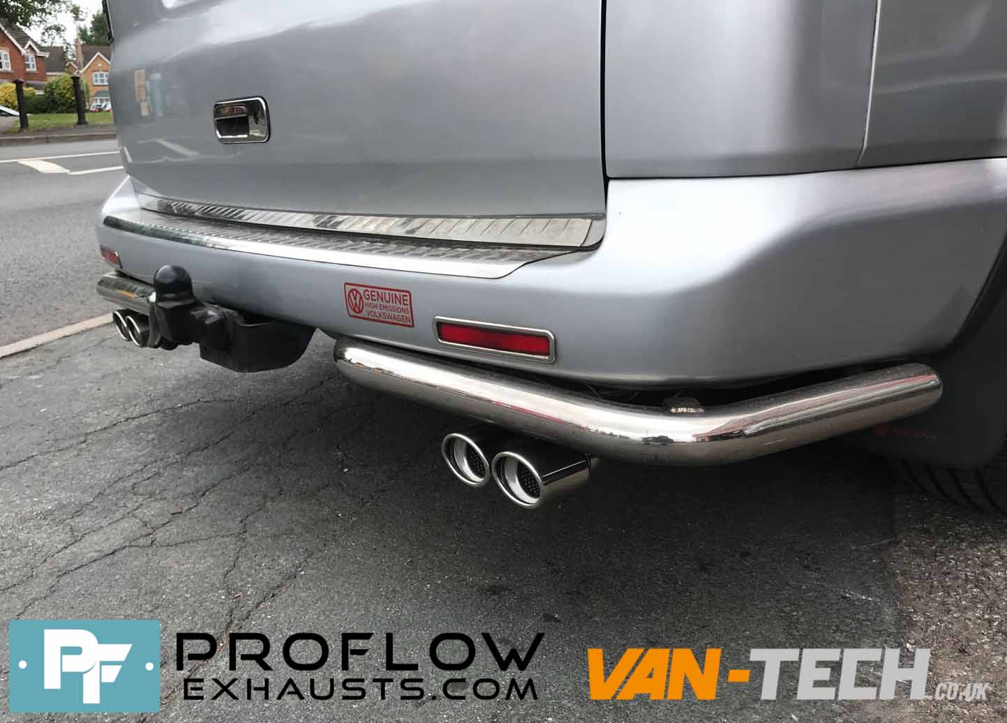 VW T5 fitted with Proflow Custom Stainless Steel Exhaust