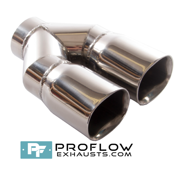 Proflow Exhausts Stainless Steel Twin Square Tailpipe TX141