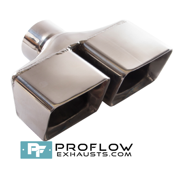 Proflow Exhausts Stainless Twin Staggered Square Tailpipe TX182L/R