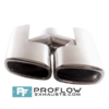 Proflow Exhausts Stainless Twin Staggered Square Tailpipe TX183L/R