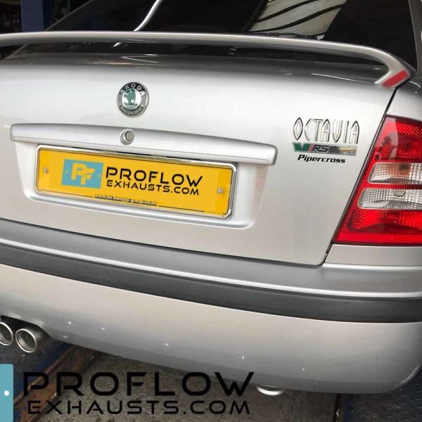 Skoda Octavia With Stainless Steel Back Box And Twin Tail Pipe Proflow Exhausts (2)