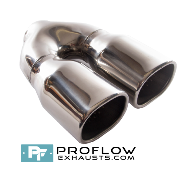 Proflow Exhausts Stainless Steel Twin Square Tailpipe TX003