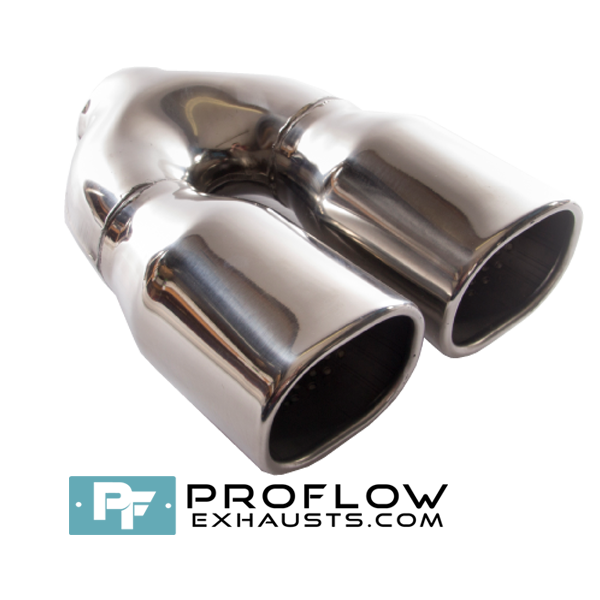 Proflow Exhausts Stainless Steel Twin Square Tailpipe TX003