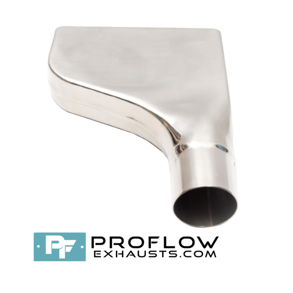 Oval Letterbox Tailpipe (TX013) Proflow Exhausts Stainless Exhausts