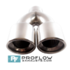 Proflow Exhausts Stainless Steel Twin Oval Tailpipe TX047