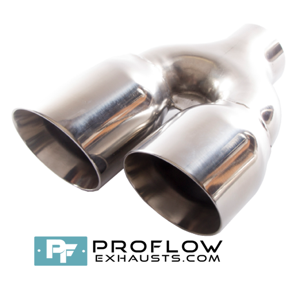 Tx084R-1 Proflow Exhausts Stainless Steel Twin Staggered Round Tailpipe TX084L/R