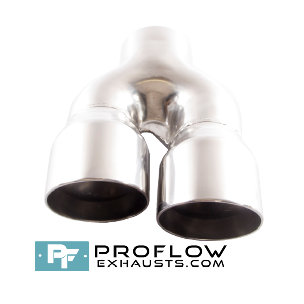 Tx084R-2 Proflow Exhausts Stainless Steel Twin Staggered Round Tailpipe TX084L/R