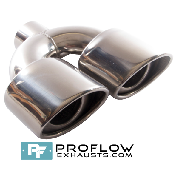 Proflow Exhausts Stainless Steel Twin Oval Tailpipe TX088