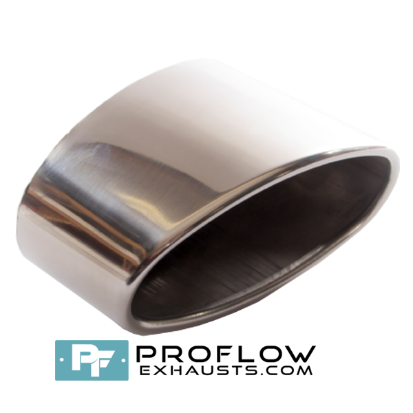 Proflow Exhausts Stainless Staggered Oval Tailpipe TX124L/R