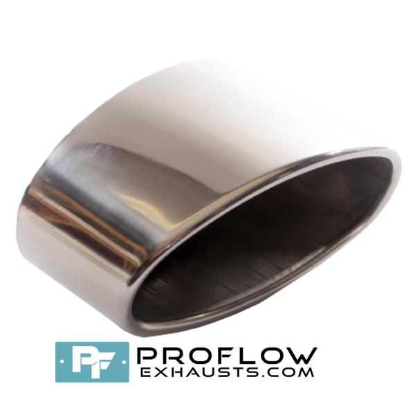 Proflow Exhausts Stainless Staggered Oval Tailpipe TX124L/R