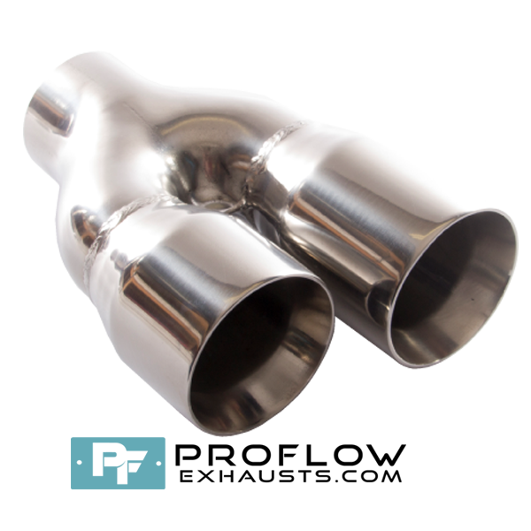 Proflow Exhausts Twin Staggered Round Tailpipe TX155