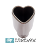Proflow Exhausts Tailpipe Love Heart TX161