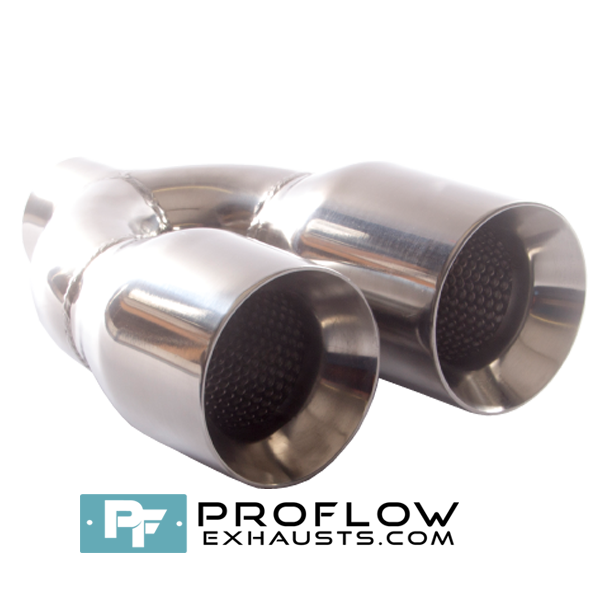 Proflow Exhausts Twin Staggered Round Tailpipe TX162