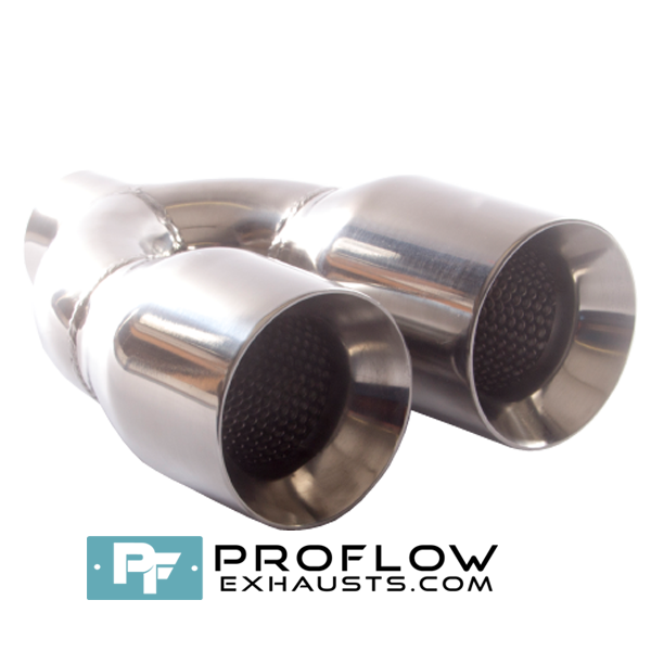 Proflow Exhausts Twin Staggered Round Tailpipe TX162