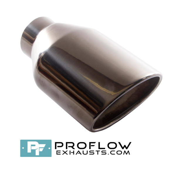 Proflow Exhausts Tailpipe Black Nickel Oval TX195