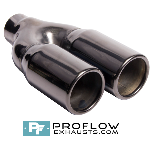 Proflow Exhausts Twin Staggered Round Tailpipe TX106-5B