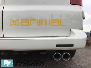 VW T5 fitted with a Proflow Stainless Steel Custom Exhaust