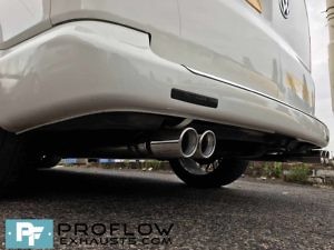 VW T5 fitted with a Proflow Stainless Steel Custom Exhaust
