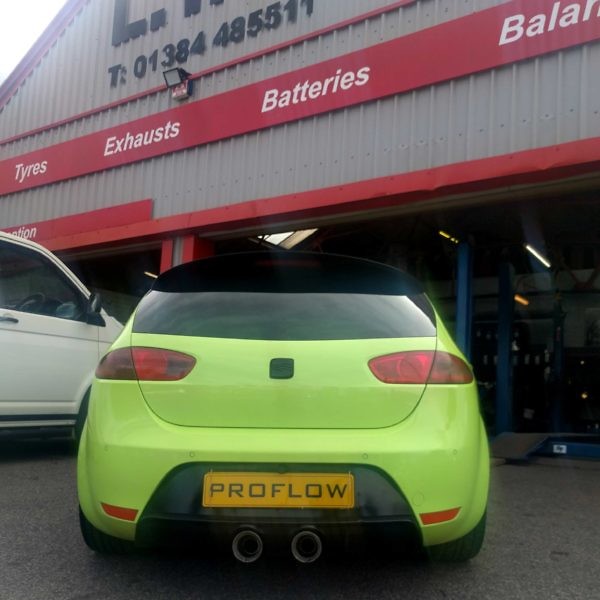 Seat Leon fitted with Proflow Custom Stainless Steel Exhaust