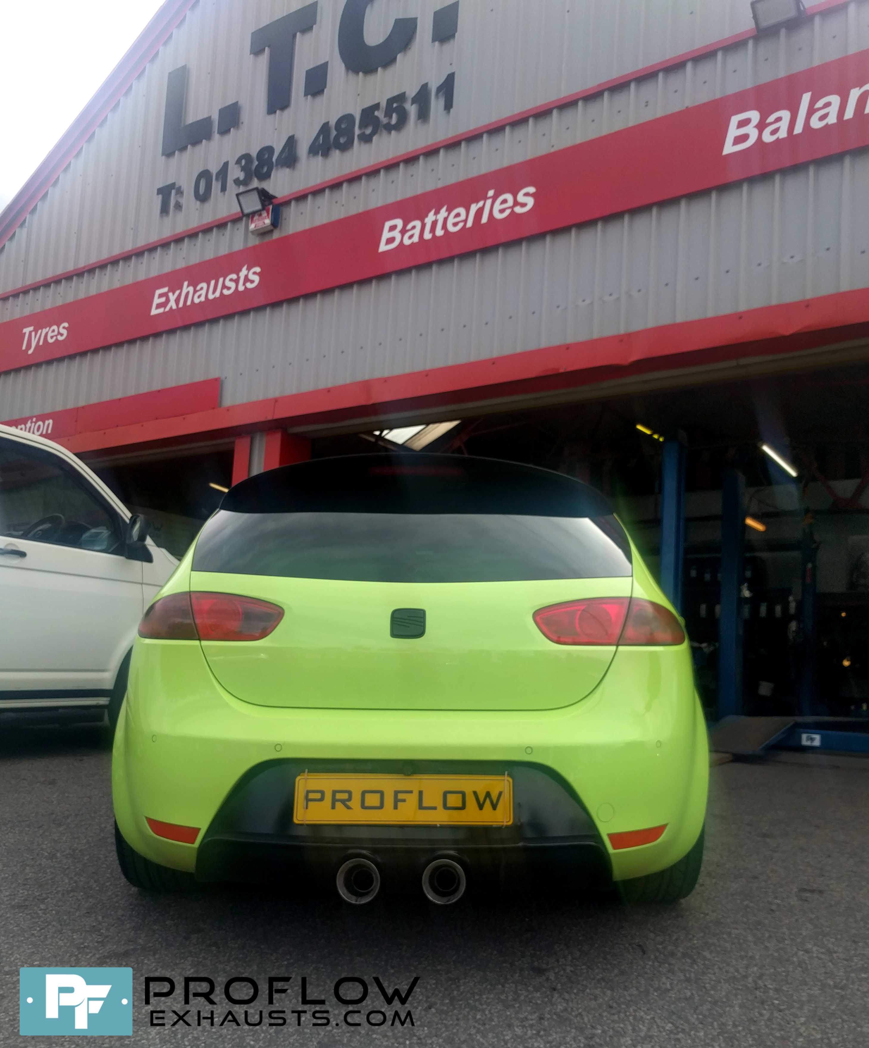 Seat Leon fitted with Proflow Custom Stainless Steel Exhaust