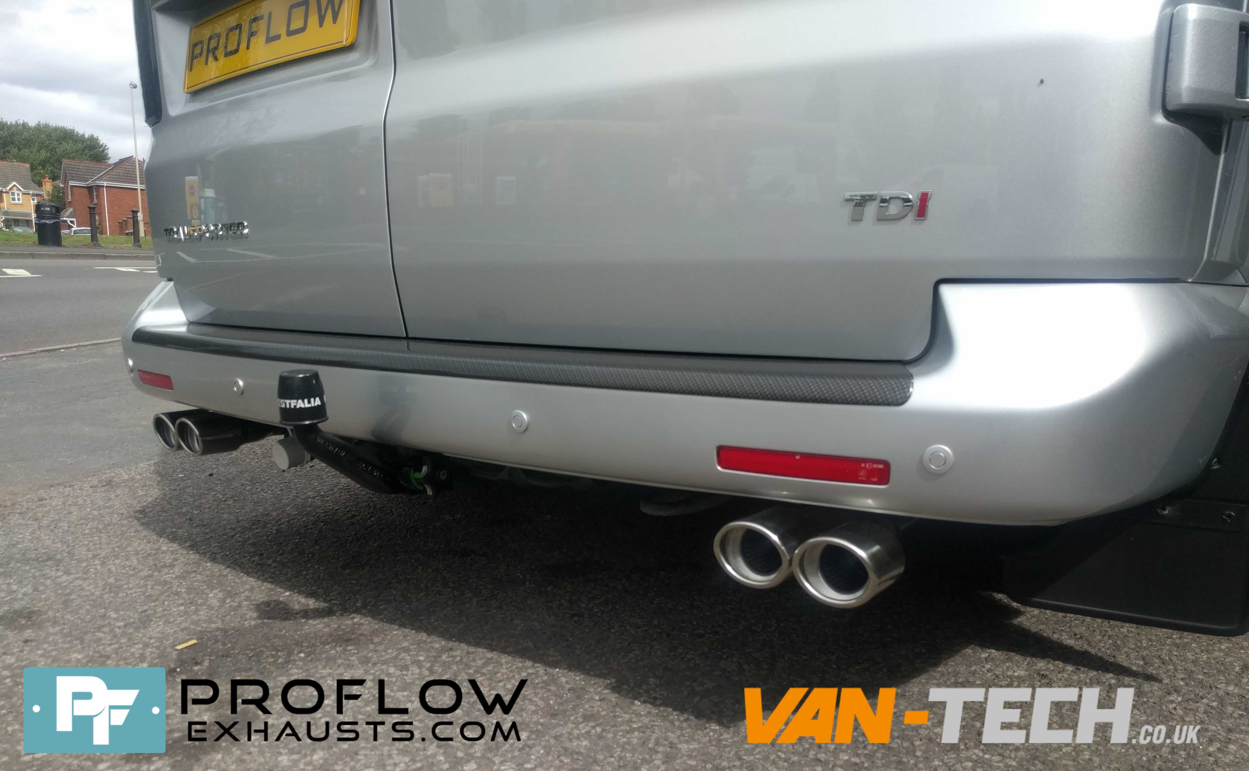 Vw Transporter T5.1 Fitted With Proflow Exhausts Van Tech Middle And