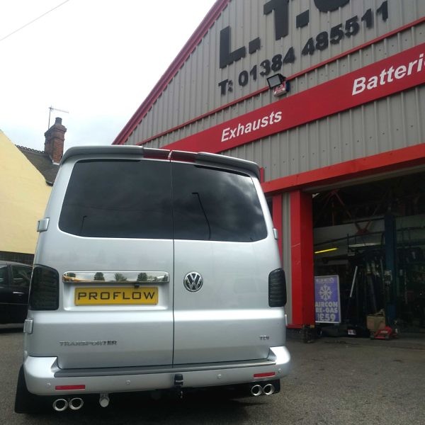 VW T5 fitted with Proflow Custom Stainless Steel Exhaust
