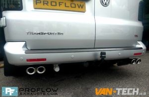 Vw Transporter T5.1 Fitted With Proflow Exhausts Van Tech Middle And Dual Rear Stainless Steel Exhaust System (4)