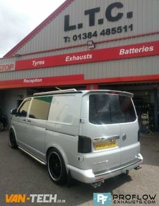 Vw Transporter T5.1 Fitted With Proflow Exhausts Van Tech Middle And Dual Rear Stainless Steel Exhaust System (5)