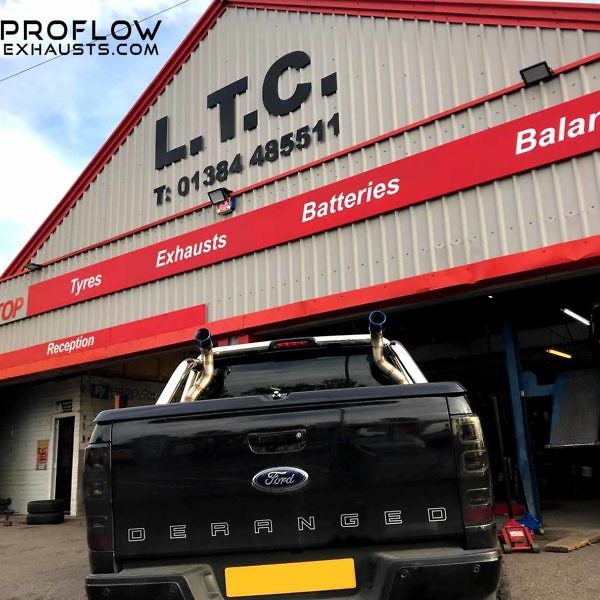 Ford Ranger Custom Built Dual Stack Stainless Steel Exhaust