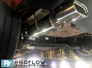 Proflow Exhausts Stainless Steel Back Box fitted to a Chrysler Ypsilon