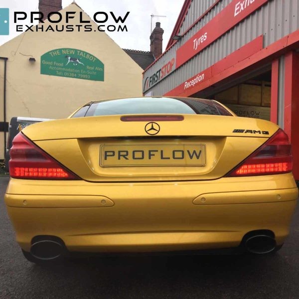 Proflow Exhausts Resonator Delete Dual Tailpipes Mercedes SL500