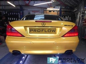 Proflow Exhausts Proflow Exhausts Mercedes SL500 Resonator Delete And Black Tip Tailpipes (4)