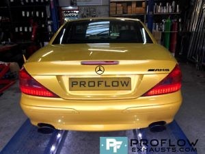 Proflow Exhausts Proflow Exhausts Mercedes SL500 Resonator Delete And Black Tip Tailpipes (5)