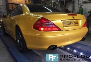 Proflow Exhausts Proflow Exhausts Mercedes SL500 Resonator Delete And Black Tip Tailpipes (6)