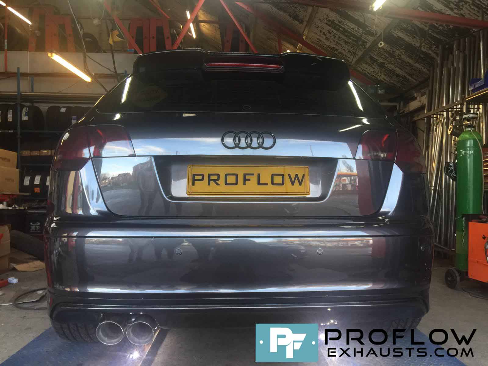 Proflow Exhausts Audi A3 Back-Box Delete Stainless Steel Tailpipe