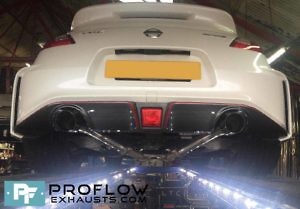 Nissan 370z Back Box Delete With Black Tip Tailpipes (5)