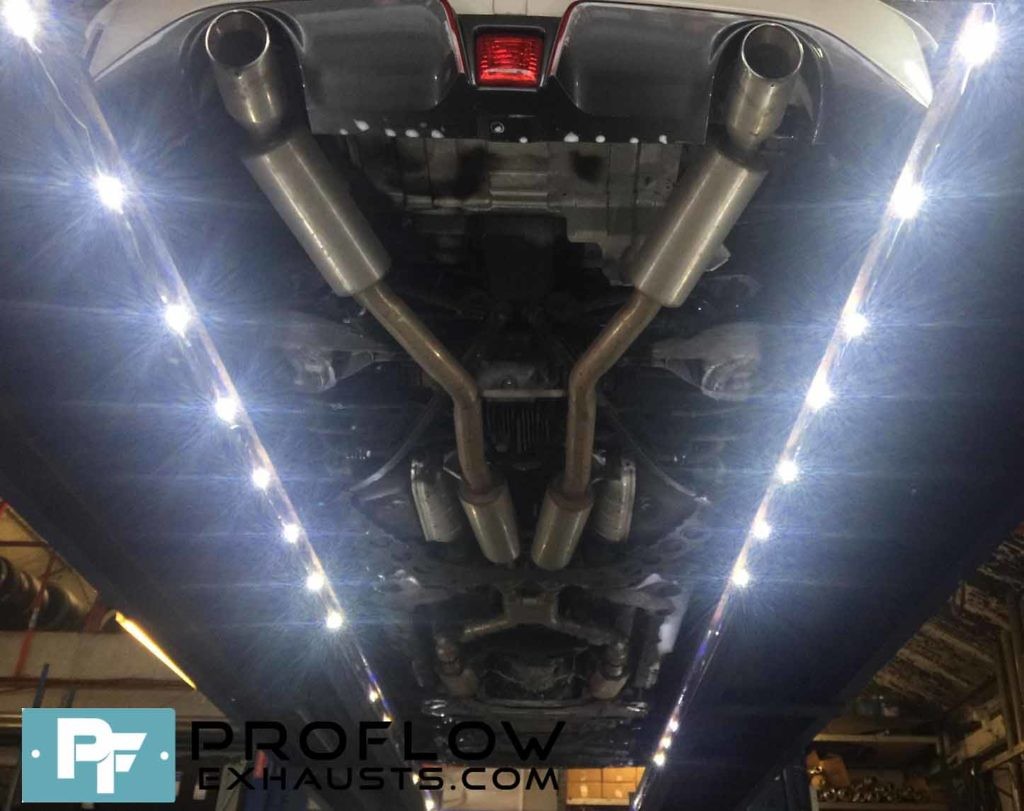 Nissan 370z Back Box Delete With Black Tip Tailpipes (7) Proflow Exhausts