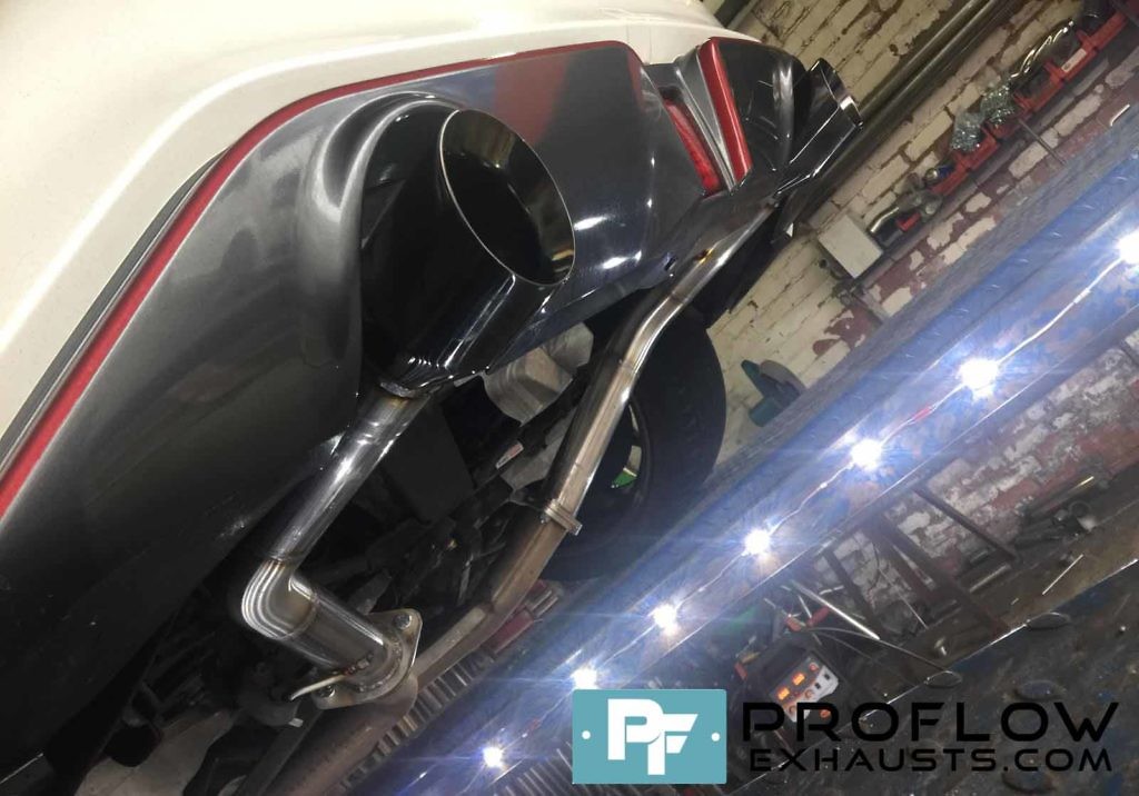 Nissan 370z Back Box Delete With Black Tip Tailpipes (8) Proflow Exhausts