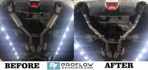 Nissan 370z Back Box Delete With Black Tip Tailpipes Before And After (6)