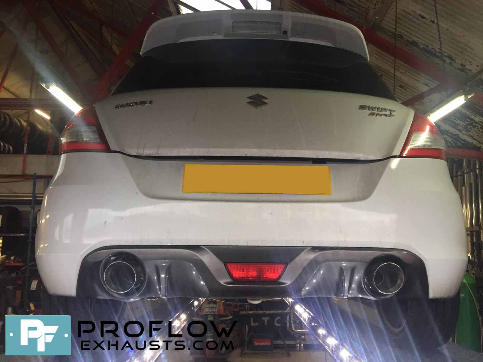 Proflow Exhausts Suzuki Swift Sport Back Box Delete with Dual Exit