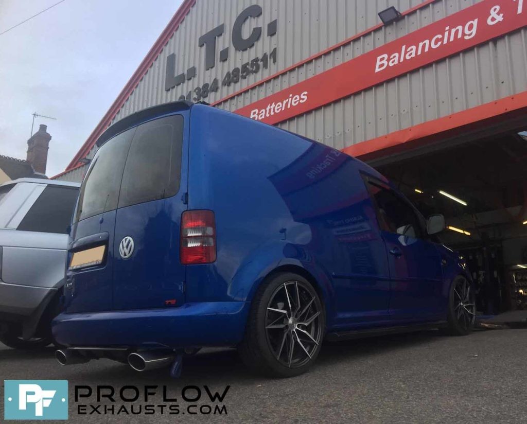 Proflow Mid and Rear Exhaust with Dual Exit for VW Caddy Proflow Exhausts