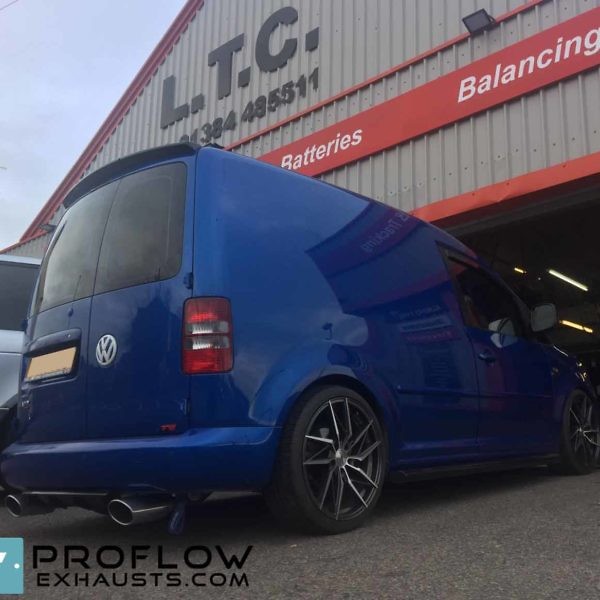 Vw Caddy Middle And Dual Rear Stainless Steel Exhaust System (4)